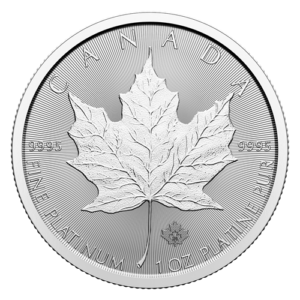 1 oz Canadian Platinum Maple Leaf Coin